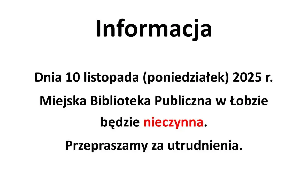 Zdjęcie do Informacja