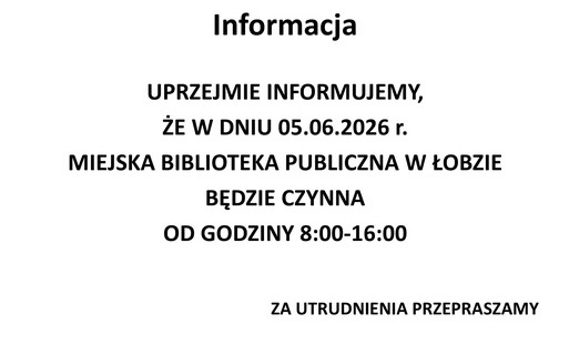Zdjęcie do Informacja