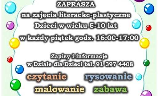 Zdjęcie do Zajęcia literacko-plastyczne dla dzieci